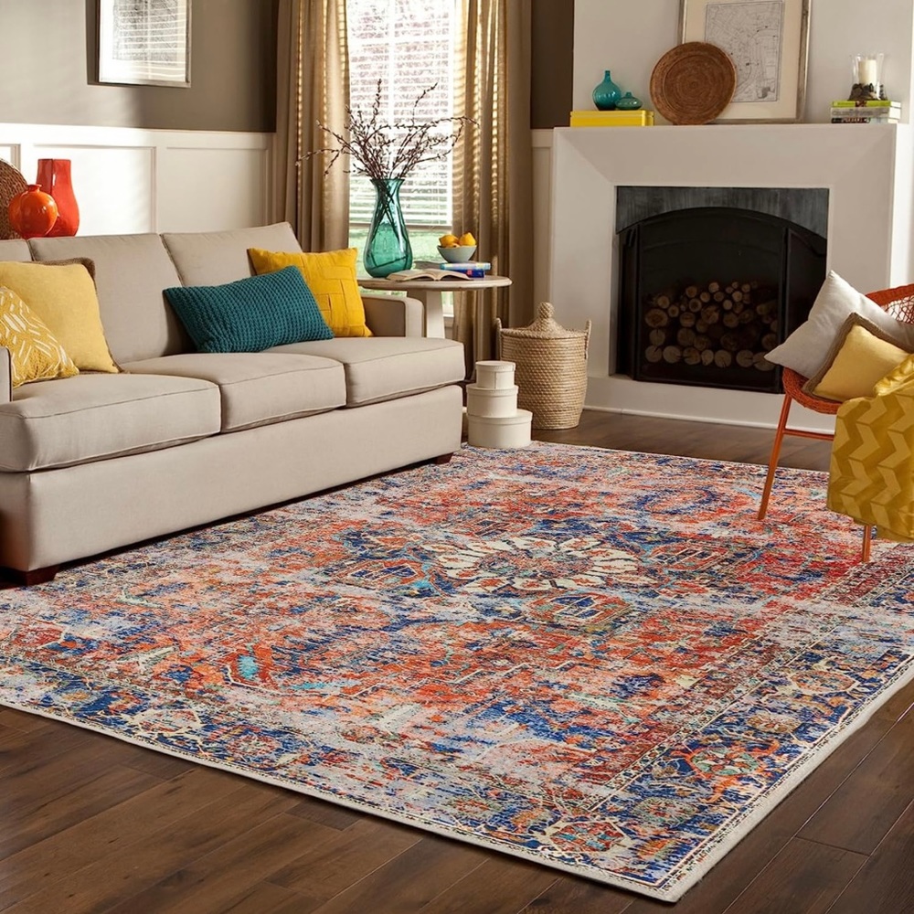 i-VTIES Antique Collection Area Rug,Machine Washable Non-Slip Rug (3x5) - NWT - Picture 3 of 8